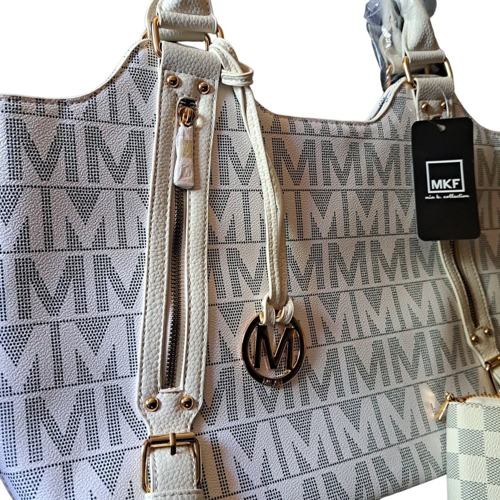 MKF MILAN Collection Signature Satchel PURSE by Mia K. and Bonus wallet - Picture 4 of 7